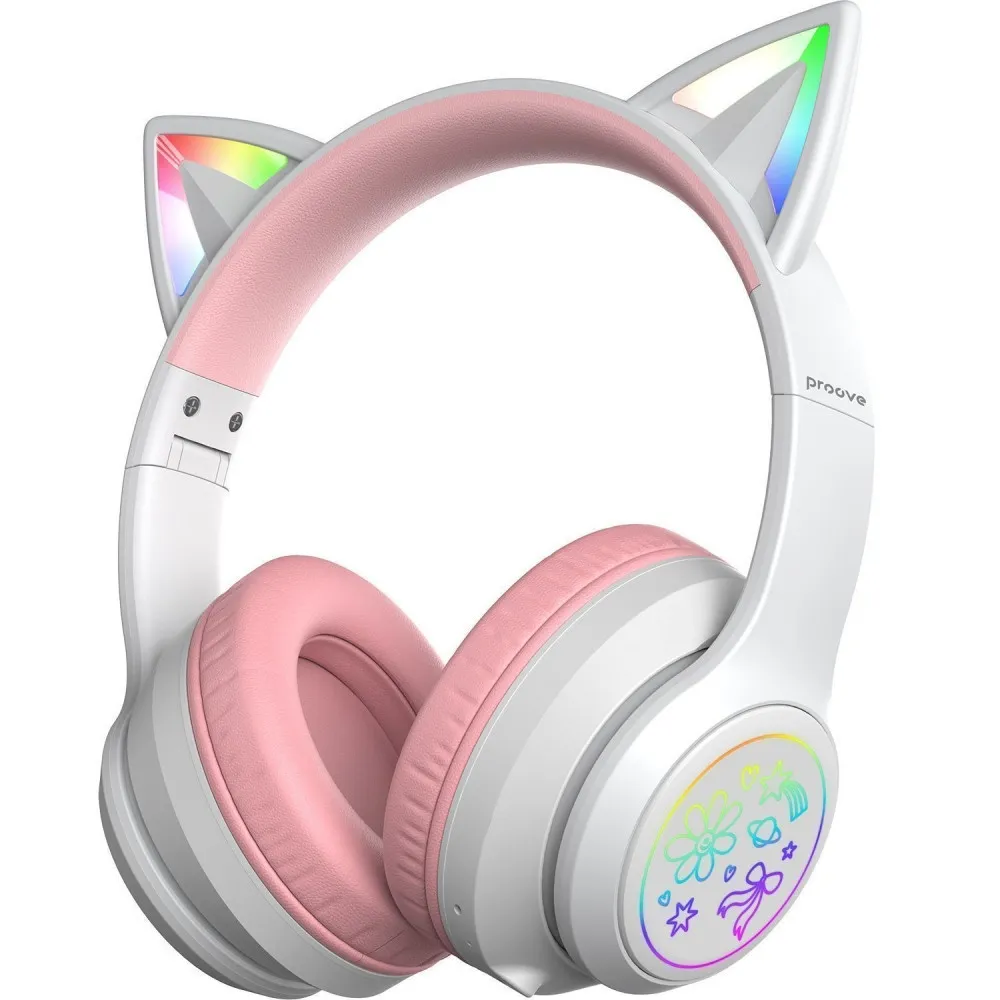 Bluetooth-гарнітура Proove Kids Neko (APP) White/Pink (HPNK0001AP25) - зображення 1