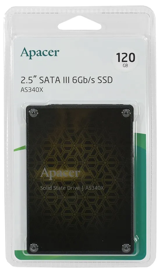 Накопичувач SSD  120GB Apacer AS340X 2.5" SATAIII TLC (AP120GAS340XC-1) - мініатюра 5