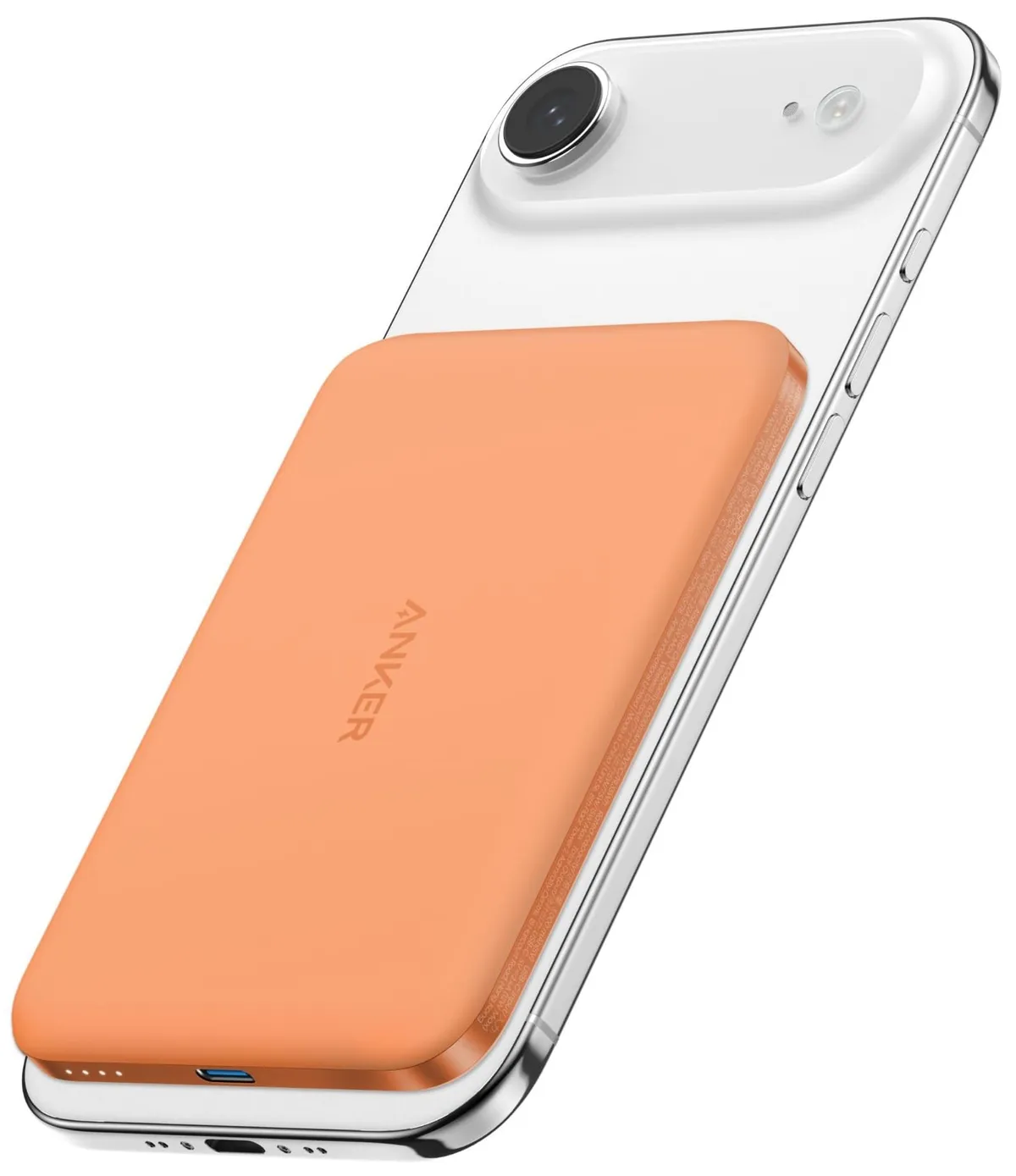 Універсальна мобільна батарея Anker Nano MagGo Slim 5000mAh 20W Orange (A1665HO1) - мініатюра 2