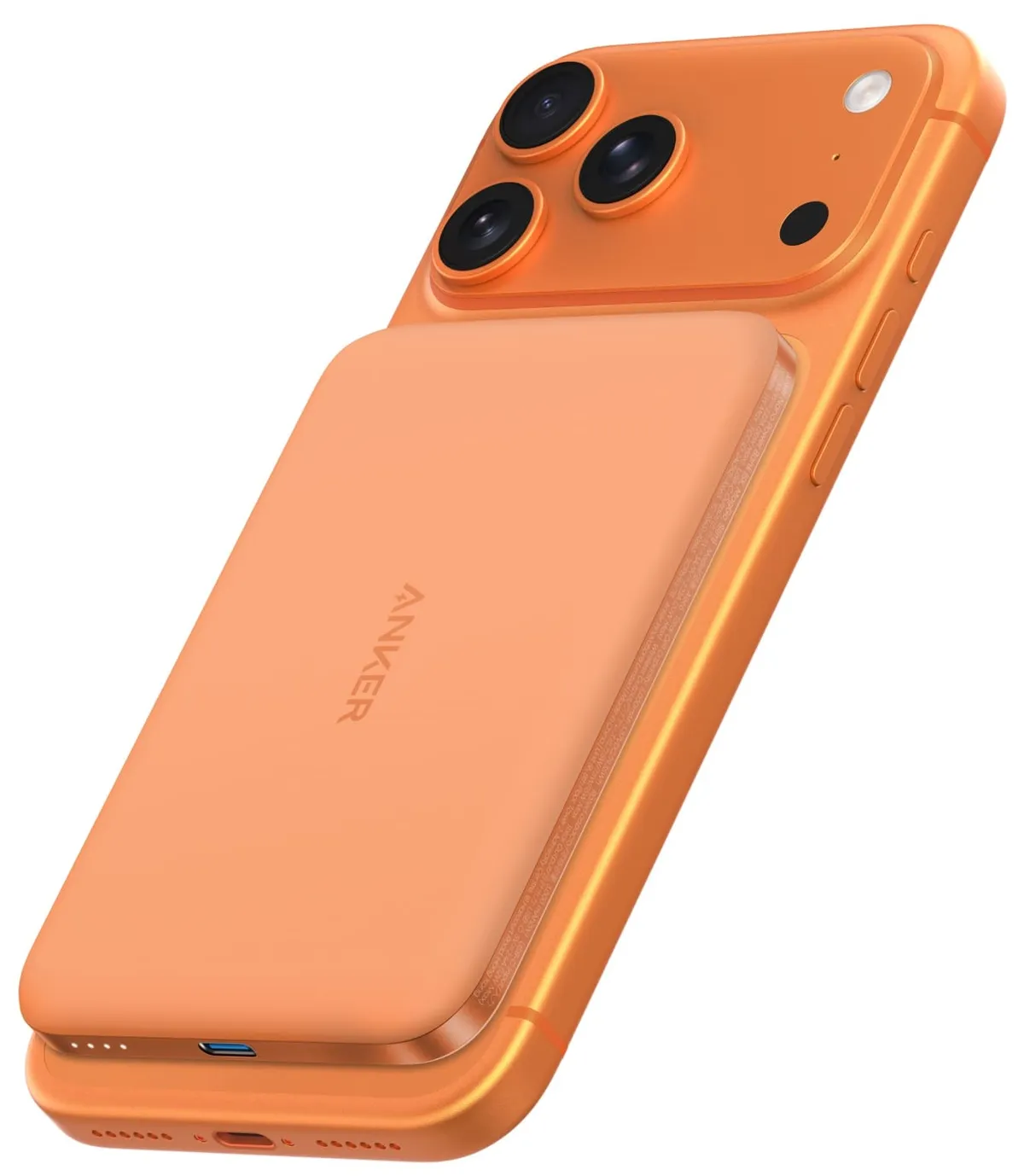 Універсальна мобільна батарея Anker Nano MagGo Slim 5000mAh 20W Orange (A1665HO1) - мініатюра 3