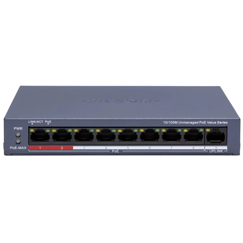 Комутатор Hikvision DS-3E0109P-E/M(C) POE - зображення 1