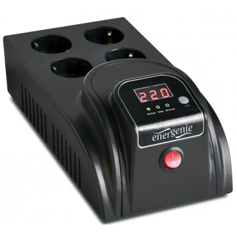 Стабілізатор EnerGenie EG-AVR-E1000-01 1000VA - мініатюра 2