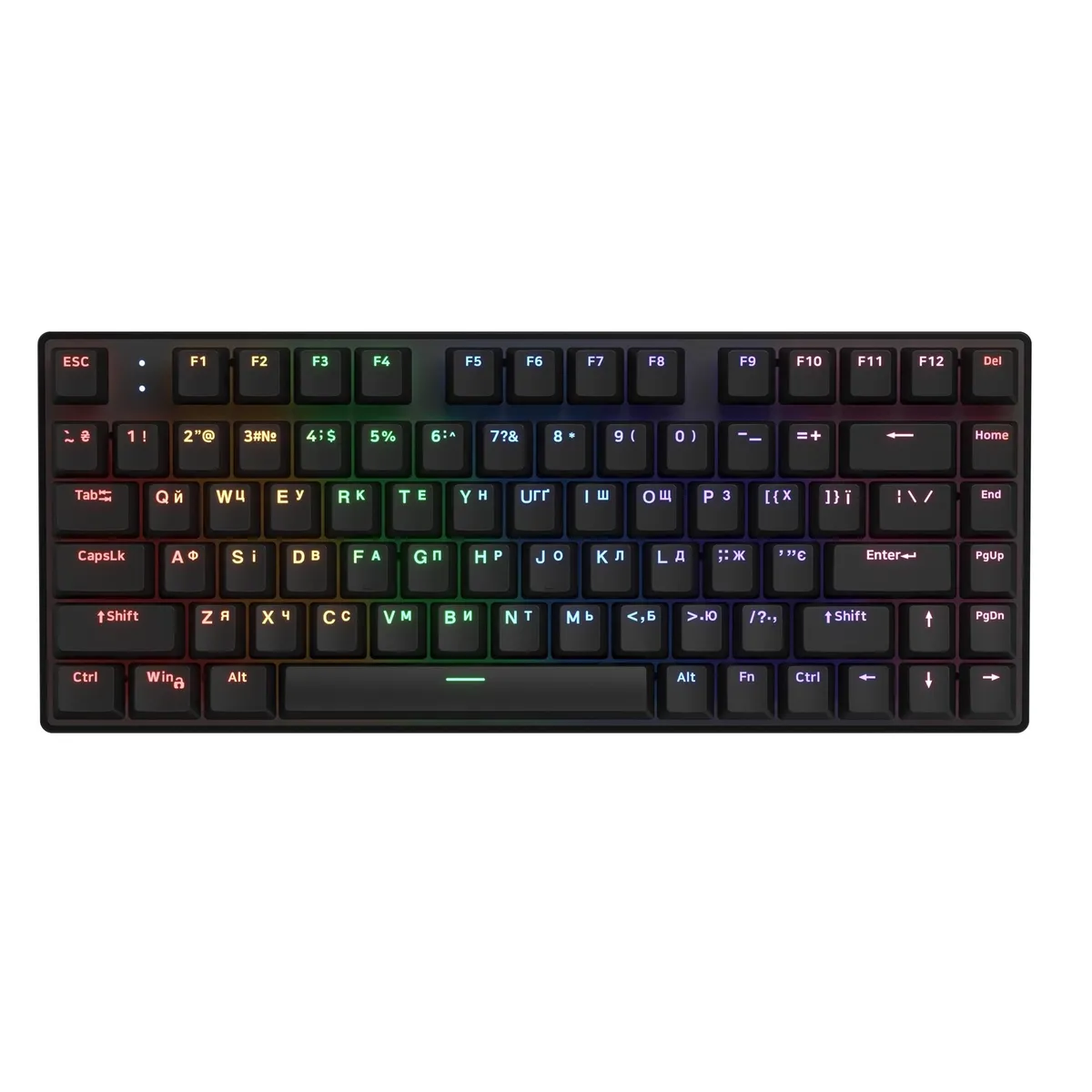 Клавіатура Hator Icefall Mecha 75 Wireless Rainbow Black (HTK275UA) - зображення 1