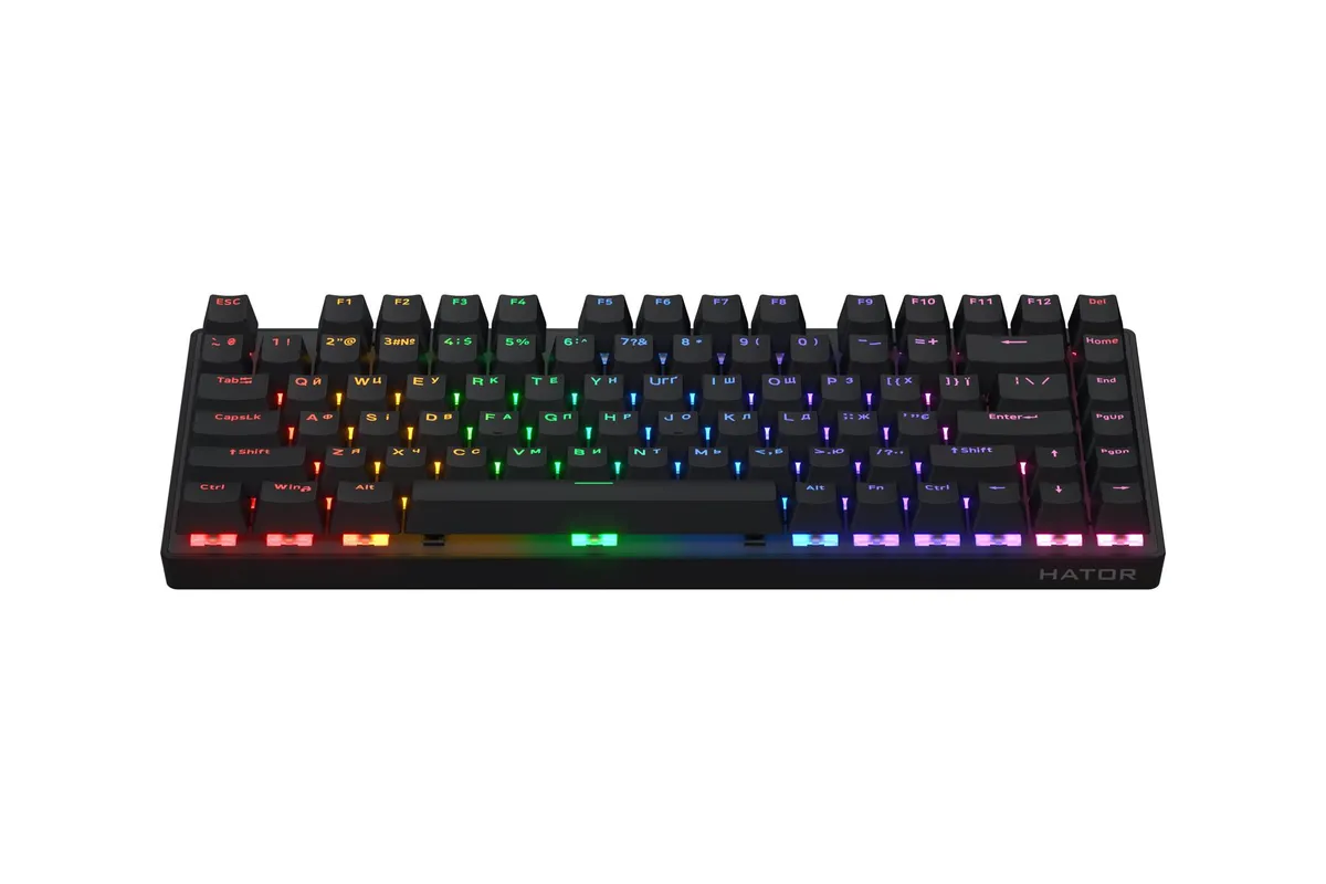 Клавіатура Hator Icefall Mecha 75 Wireless Rainbow Black (HTK275UA) - мініатюра 2