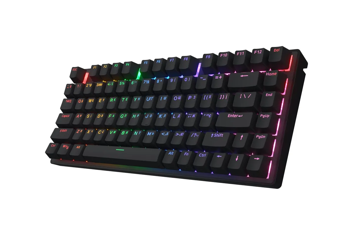 Клавіатура Hator Icefall Mecha 75 Wireless Rainbow Black (HTK275UA) - мініатюра 3