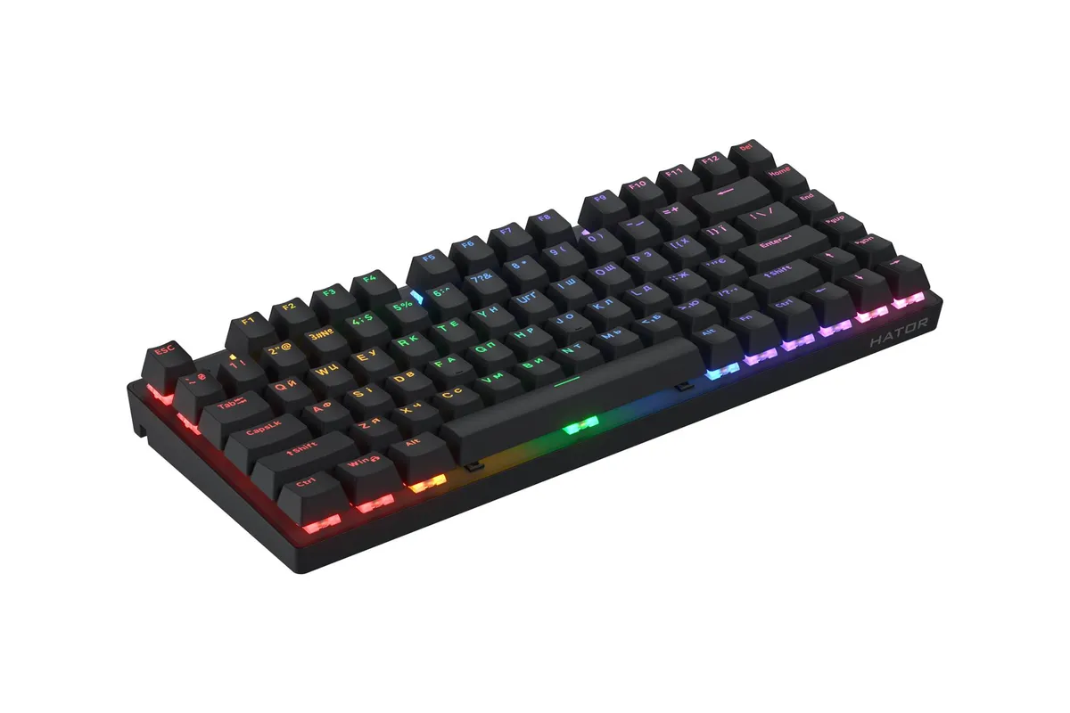 Клавіатура Hator Icefall Mecha 75 Wireless Rainbow Black (HTK275UA) - мініатюра 4