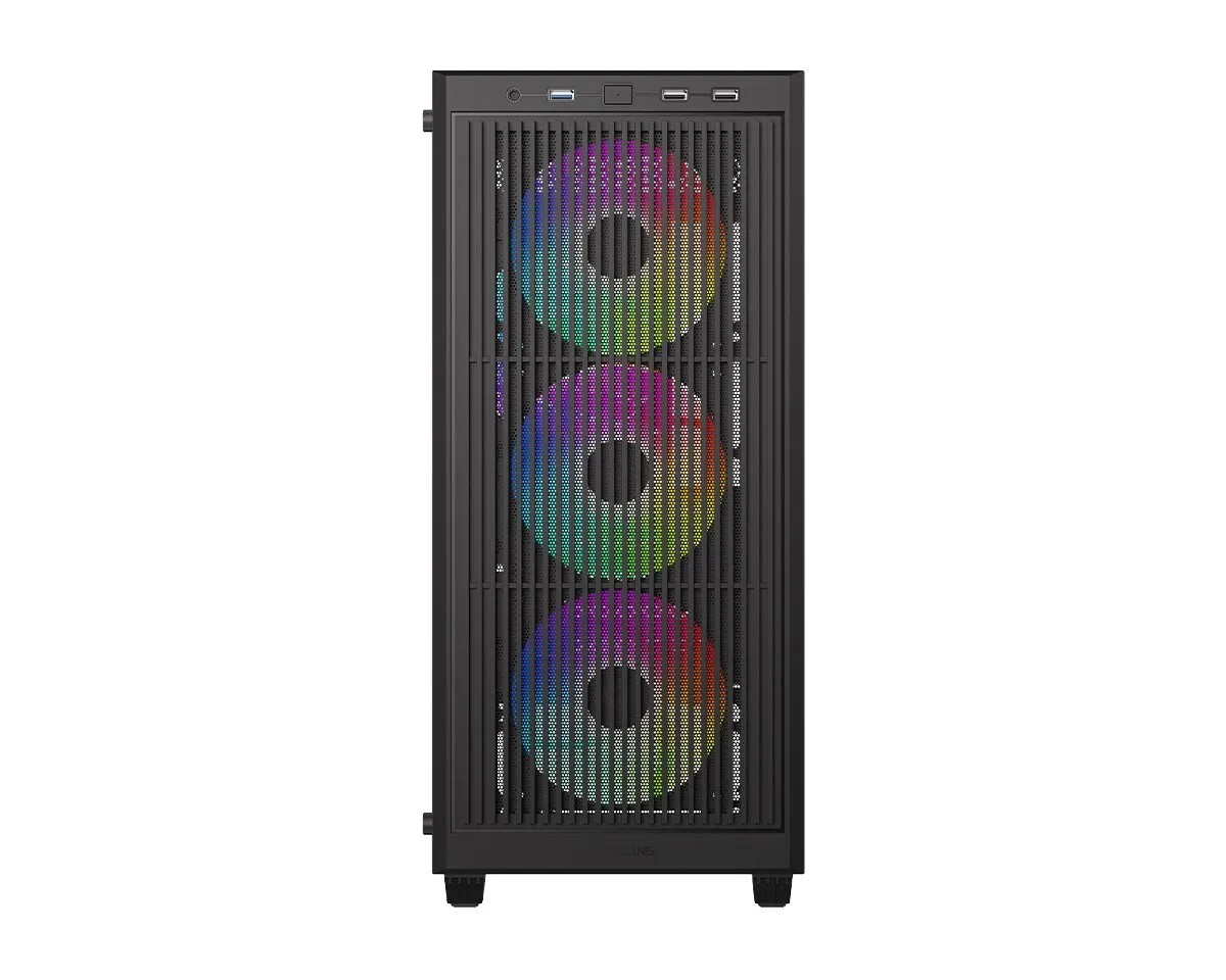 Корпус ID-Cooling Ware 300 ARGB Black - мініатюра 3