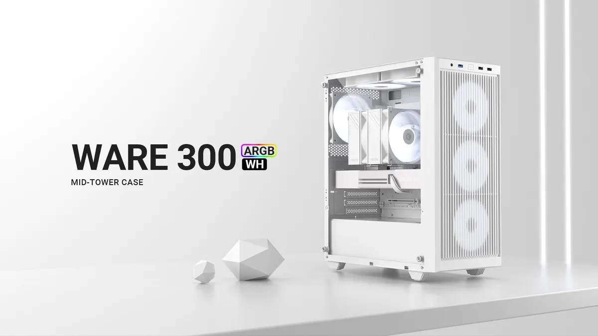 Корпус ID-Cooling Ware 300 ARGB White - мініатюра 13