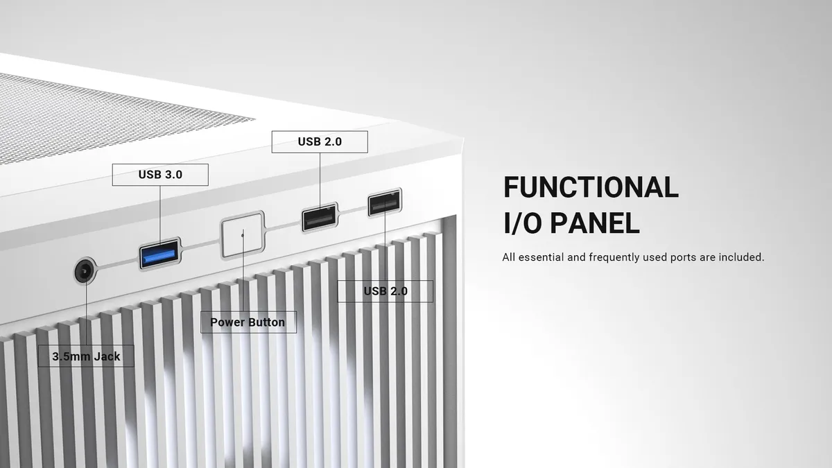 Корпус ID-Cooling Ware 300 ARGB White - мініатюра 17