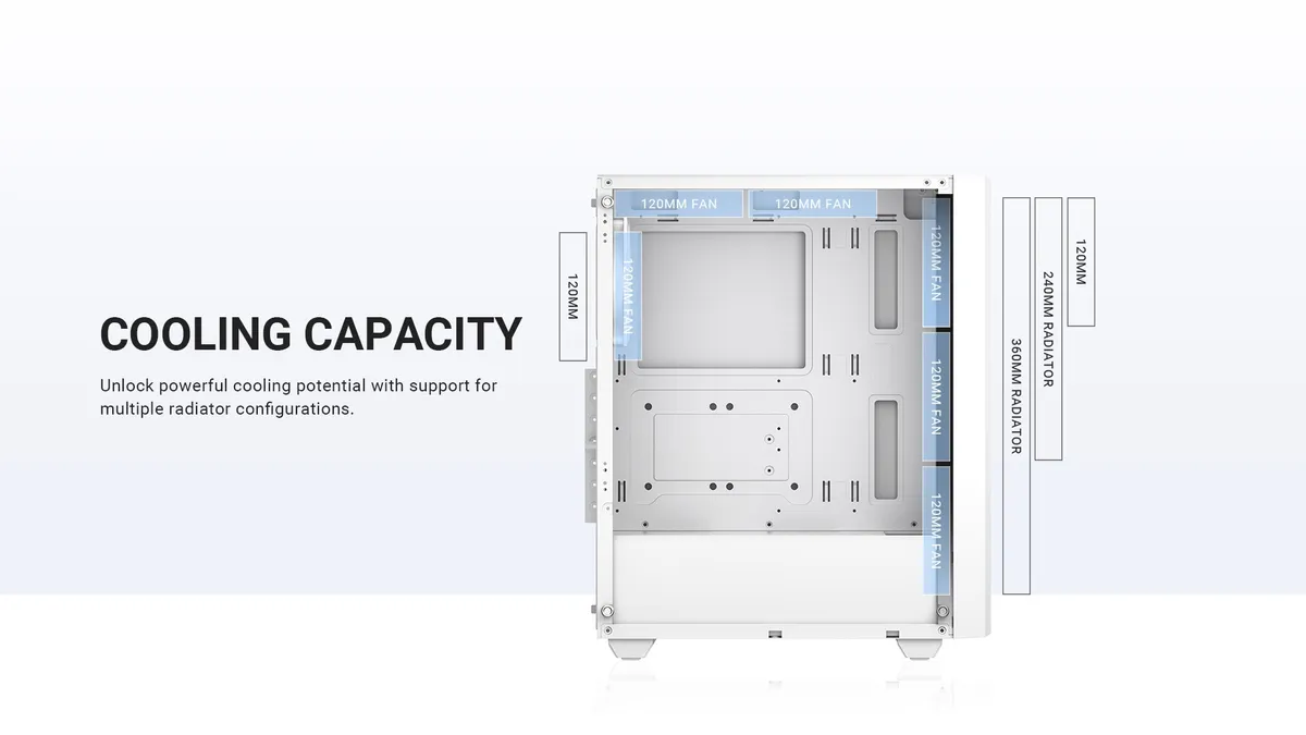 Корпус ID-Cooling Ware 300 ARGB White - мініатюра 18