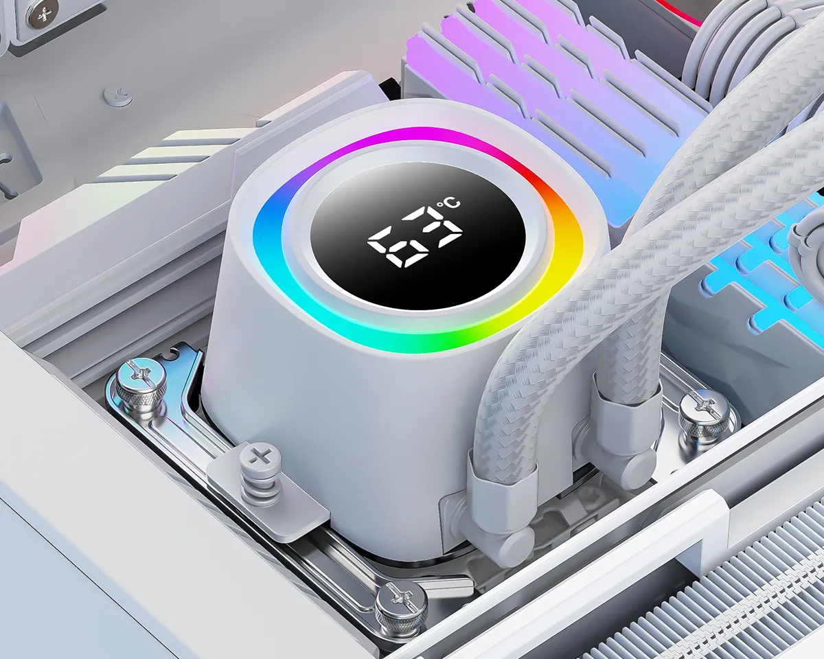 Система водяного охолодження ID-Cooling FX240 TD White - мініатюра 12