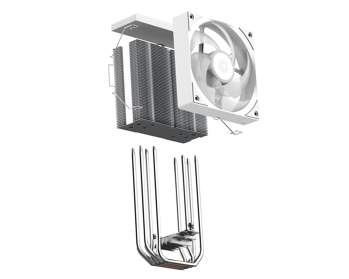 Кулер процесорний ID-Cooling SE-214-XT V2 ARGB White - мініатюра 8