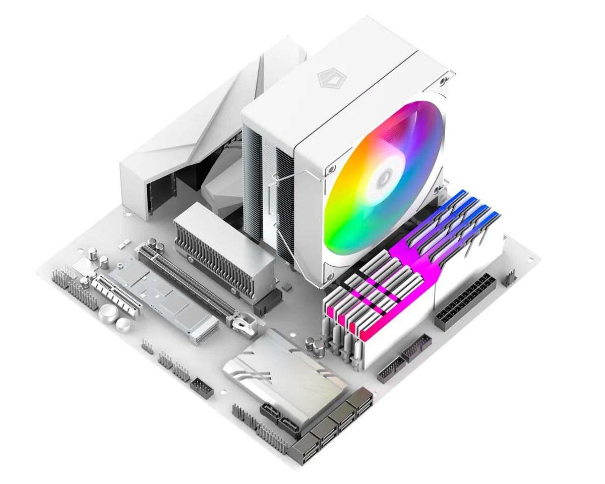 Кулер процесорний ID-Cooling SE-214-XT V2 ARGB White - мініатюра 9