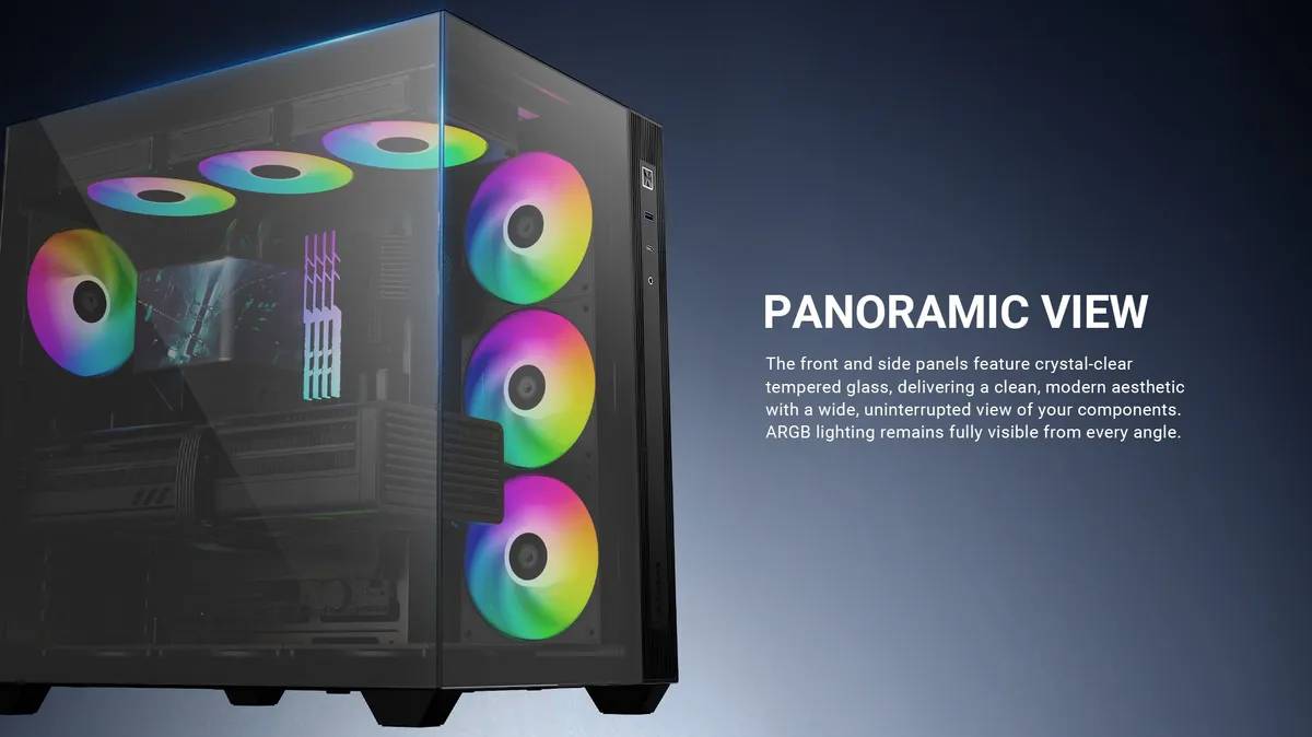 Корпус ID-Cooling View 510 ARGB Black - мініатюра 12