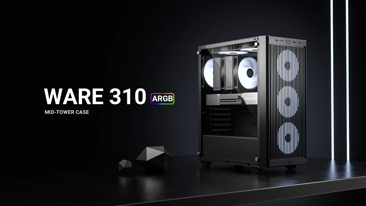 Корпус ID-Cooling Ware 310 ARGB Black - мініатюра 11
