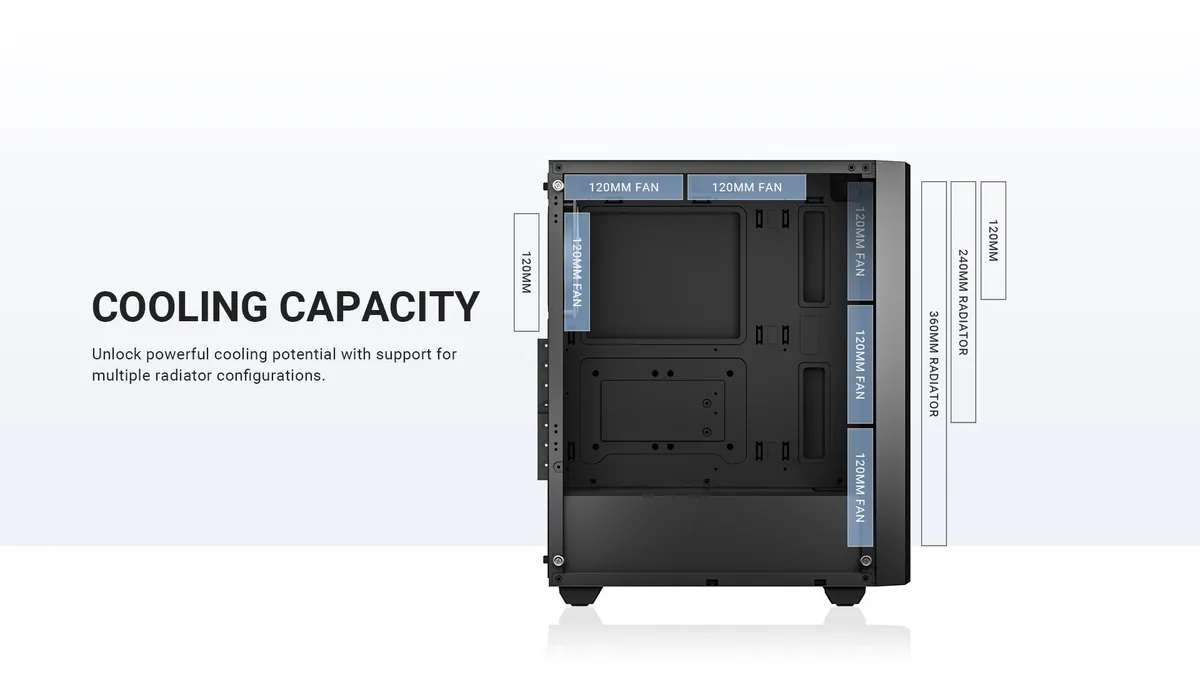 Корпус ID-Cooling Ware 310 ARGB Black - мініатюра 14