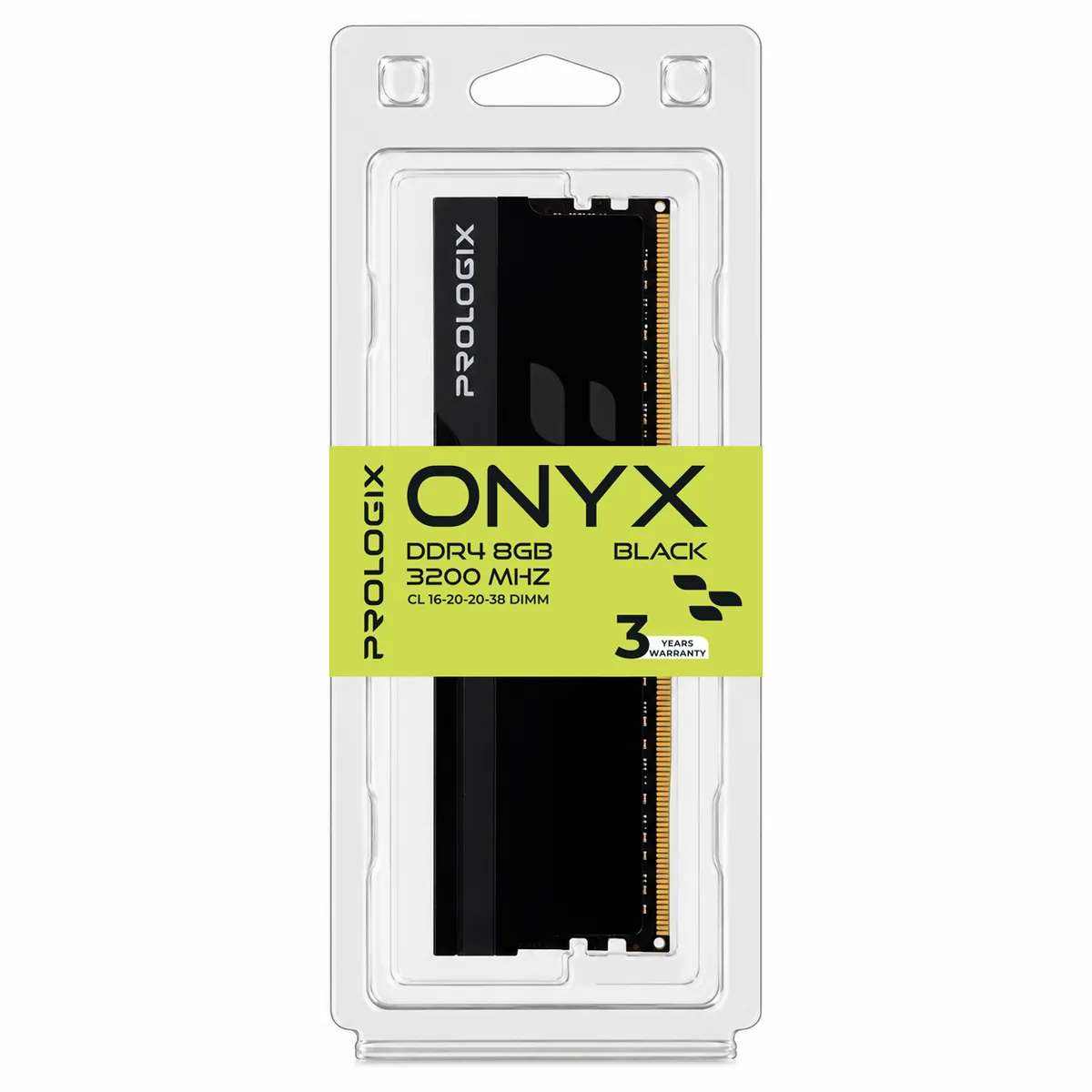 Модуль пам`ятi DDR4 8GB/3200 Prologix Onyx Black (PRO8GB3200YB4) - мініатюра 4