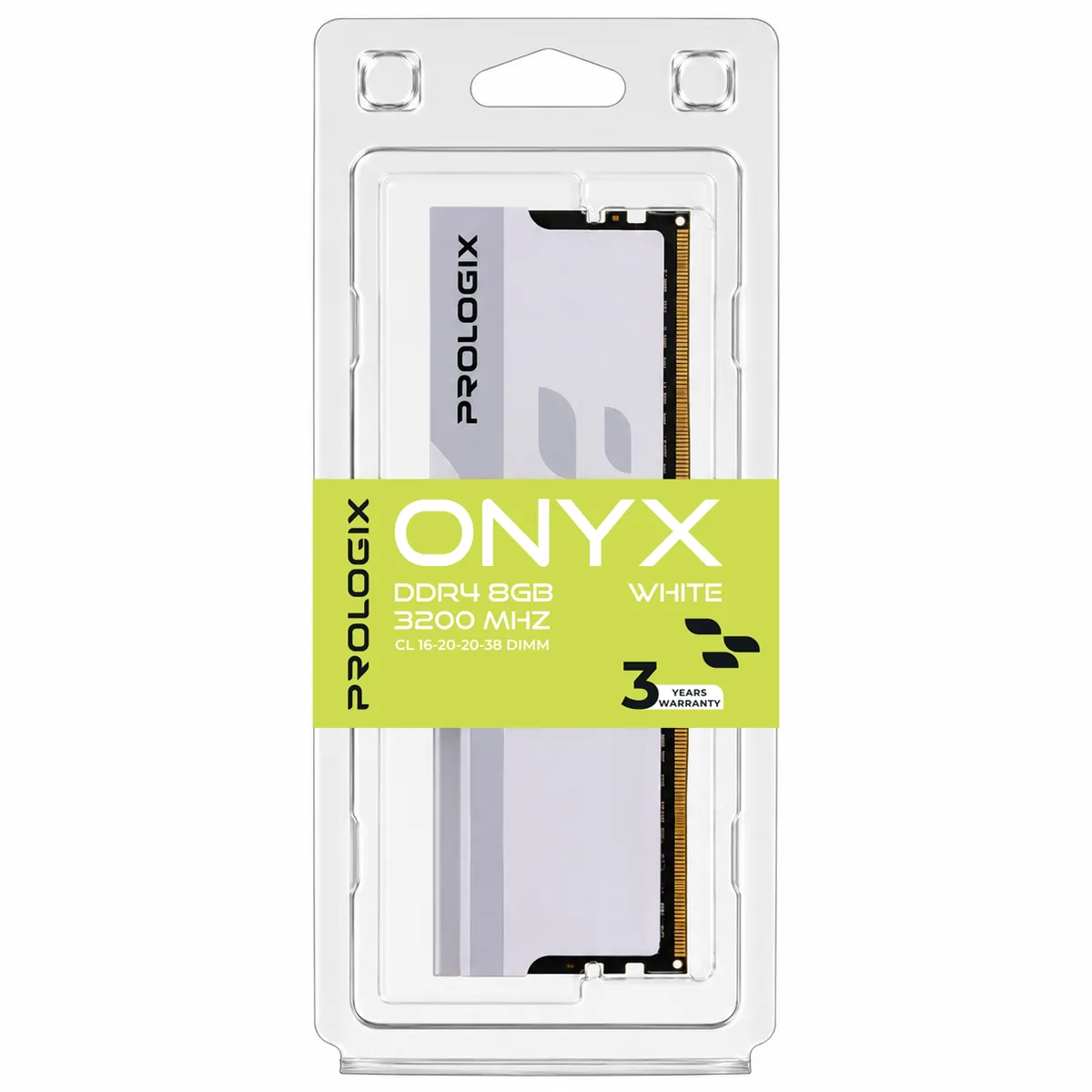 Модуль пам`ятi DDR4 8GB/3200 Prologix Onyx White (PRO8GB3200YW4) - мініатюра 4