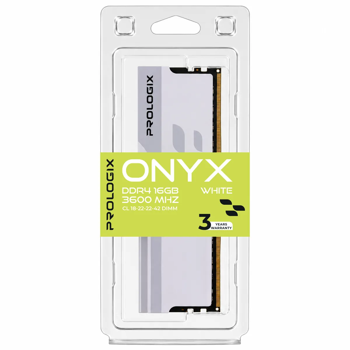 Модуль пам`ятi DDR4 16GB/3600 Prologix Onyx White (PRO16GB3600YW4) - мініатюра 4