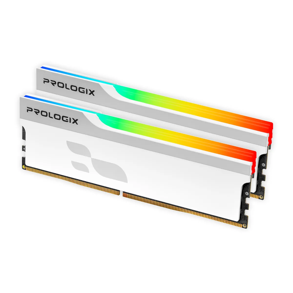 Модуль пам`ятi DDR4 2x16GB/3600 Prologix Onyx White RGB (PRO32GB3600YWR4K) - мініатюра 2