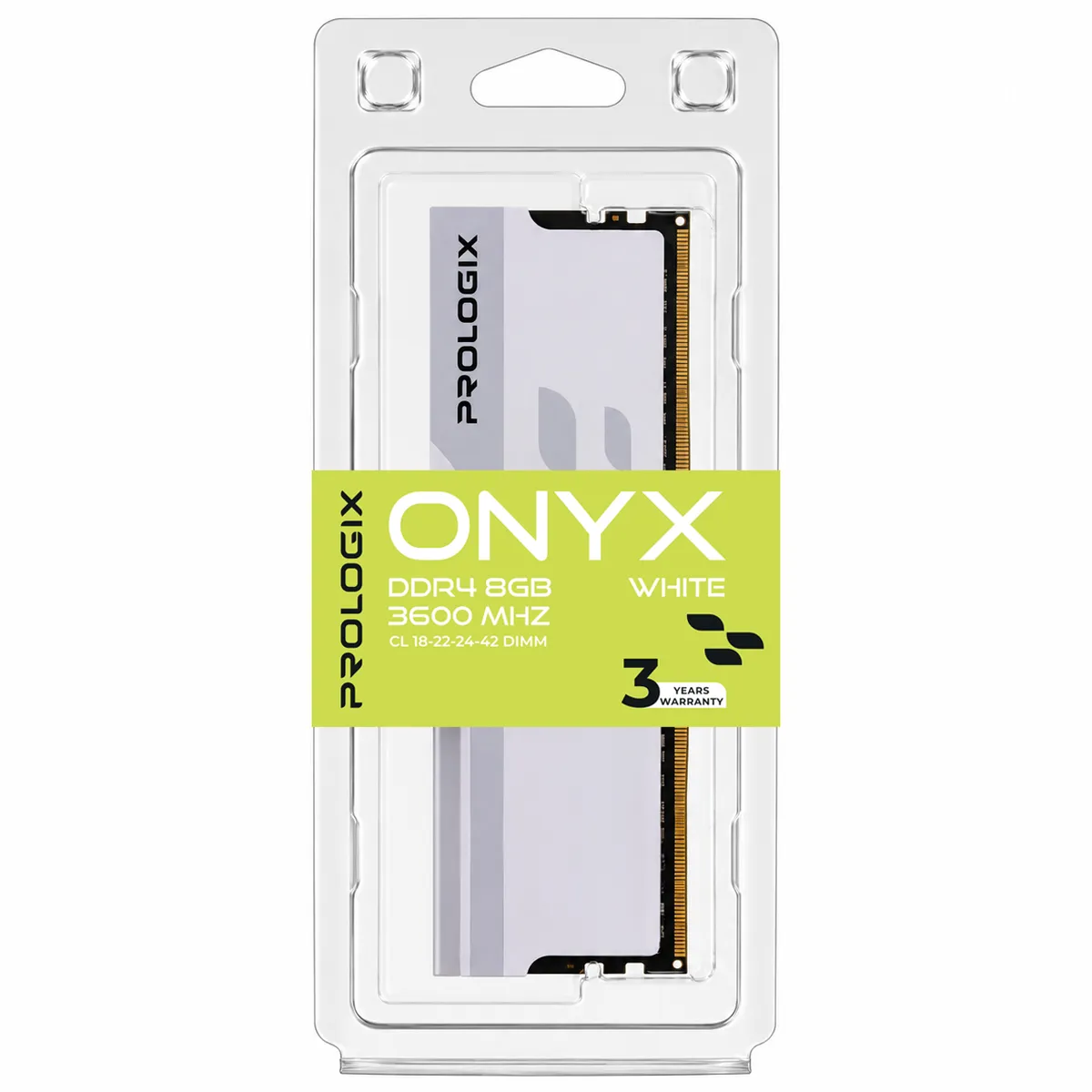 Модуль пам`ятi DDR4 8GB/3600 Prologix Onyx White (PRO8GB3600YW4) - мініатюра 4