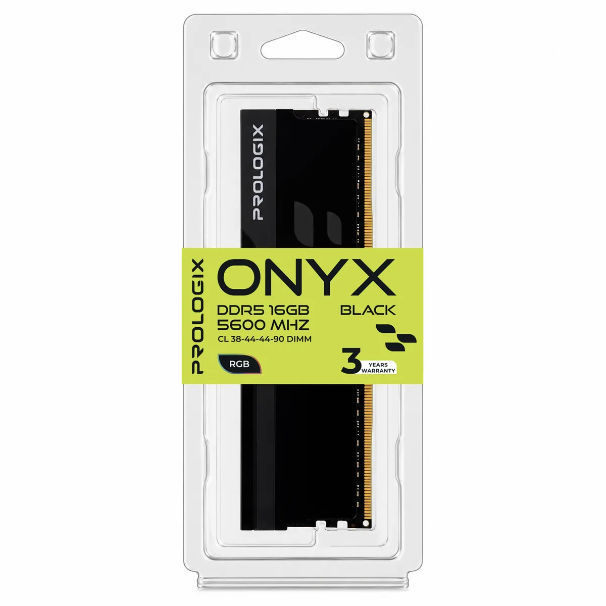 Модуль пам`ятi DDR5 16GB/5600 Prologix Onyx Black RGB (PRO16GB5600YBR5) - мініатюра 4