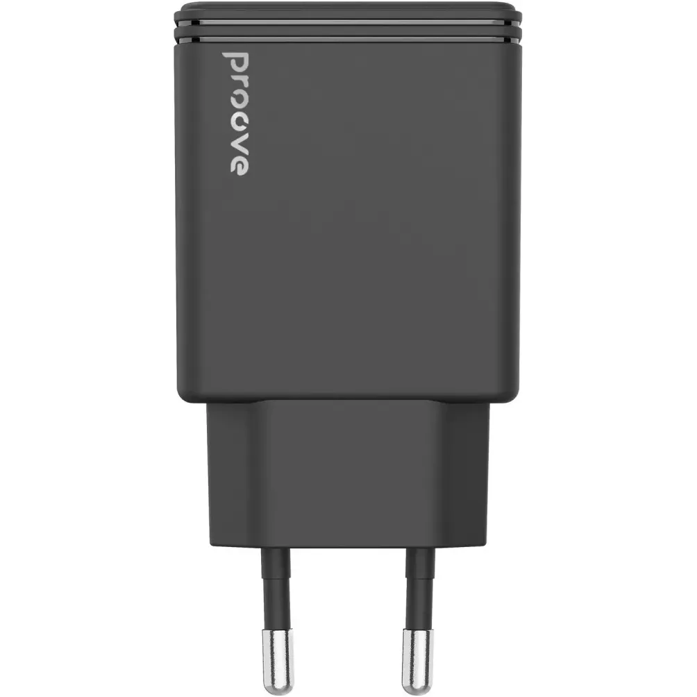Мережевий зарядний пристрій Proove Slender (1USB-C, 1USB) 45W Black (WCSL45110001) - мініатюра 2