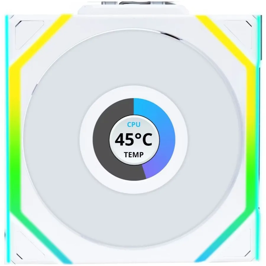 Вентилятор Lian Li Uni Fan SL Wireless LCD 120-3 A-RGB White (G99.12SLLCD1W3W.00) - мініатюра 3