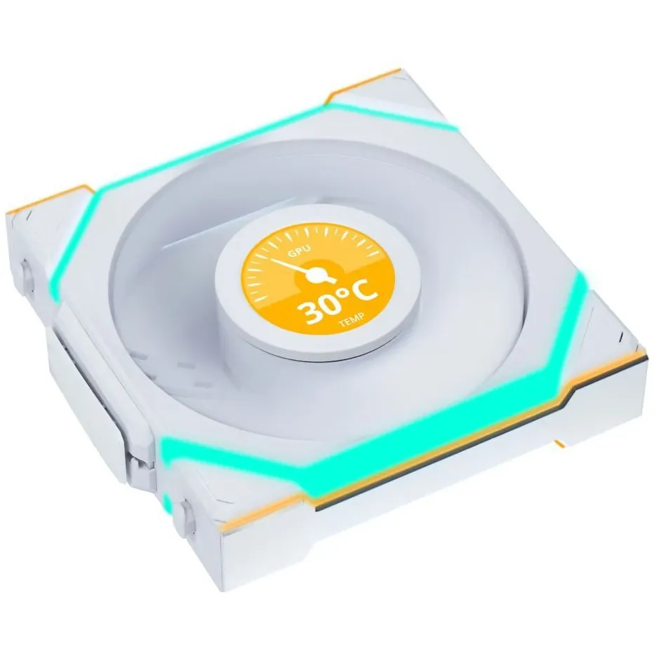 Вентилятор Lian Li Uni Fan SL Wireless LCD 120-3 A-RGB White (G99.12SLLCD1W3W.00) - мініатюра 4