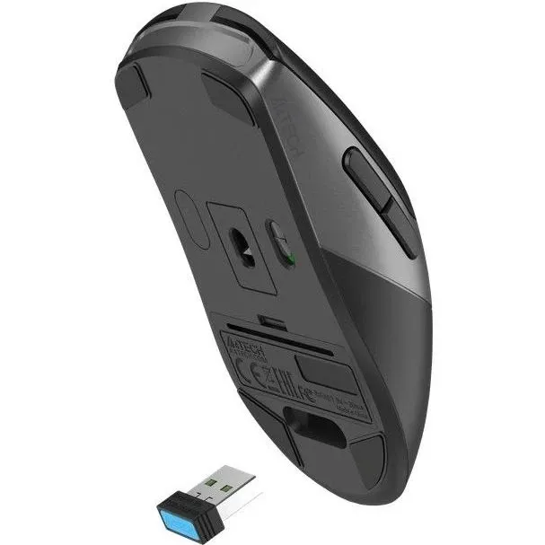 Миша бездротова безшумна A4Tech Fstyler FG50S Plus (Black),  USB, колір чорний - мініатюра 3