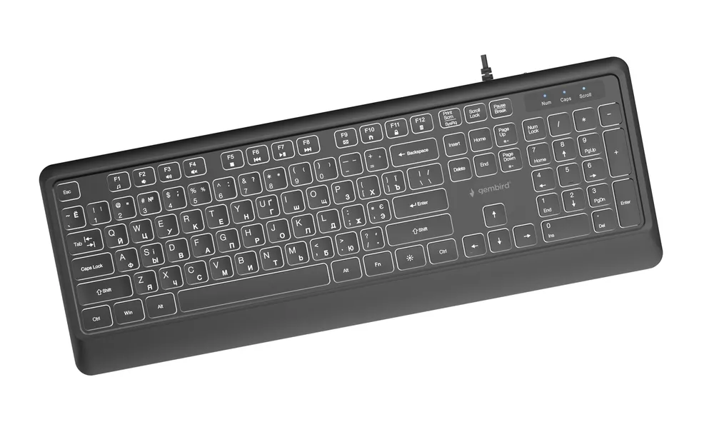 Клавіатура Gembird KB-UML-04-CYRL Black - зображення 1