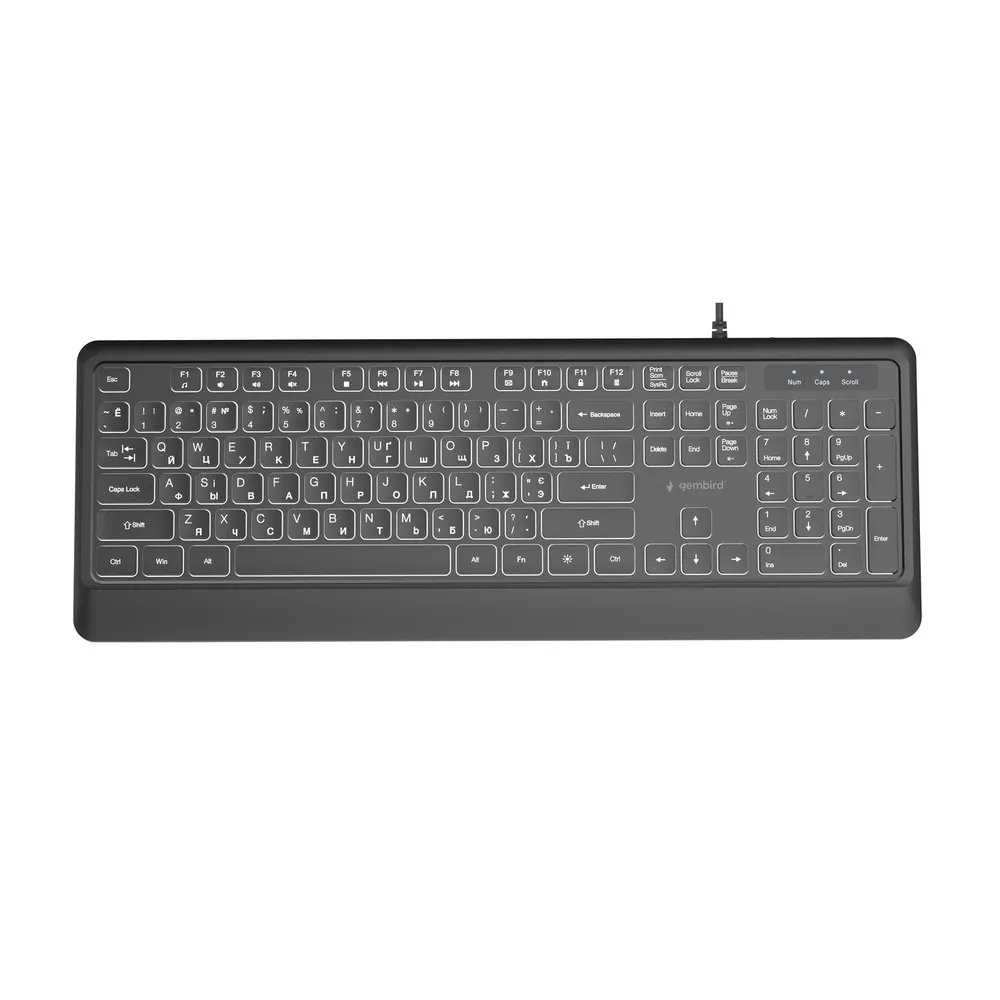 Клавіатура Gembird KB-UML-04-CYRL Black - мініатюра 4