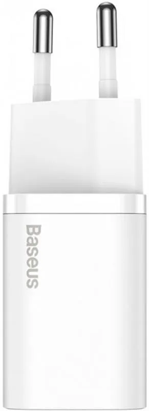 Мережевий зарядний пристрій Baseus Super Si Quick Charger 1C (1USB-C) 25W White (CCSP020102) - мініатюра 2