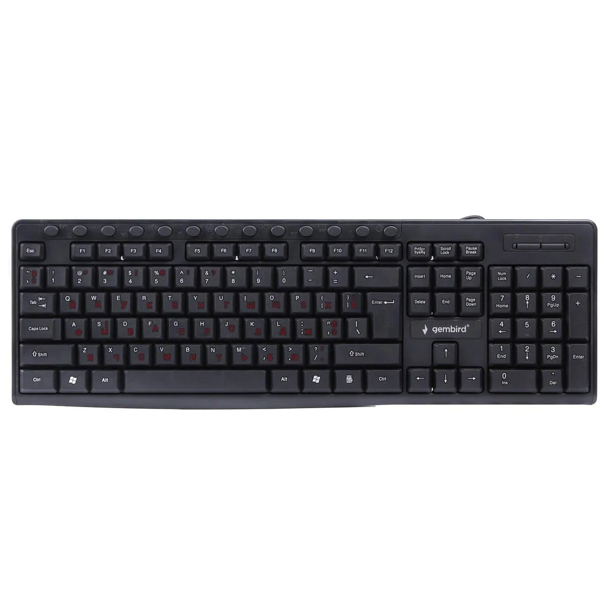 Клавіатура Gembird KB-UM-107-UA Ukr Black - мініатюра 4