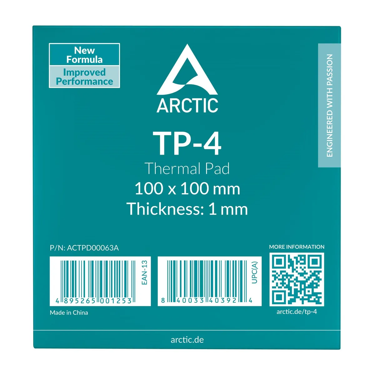 Термопрокладка Arctic TP-4 100x100mm, 1mm (ACTPD00063A) - мініатюра 3