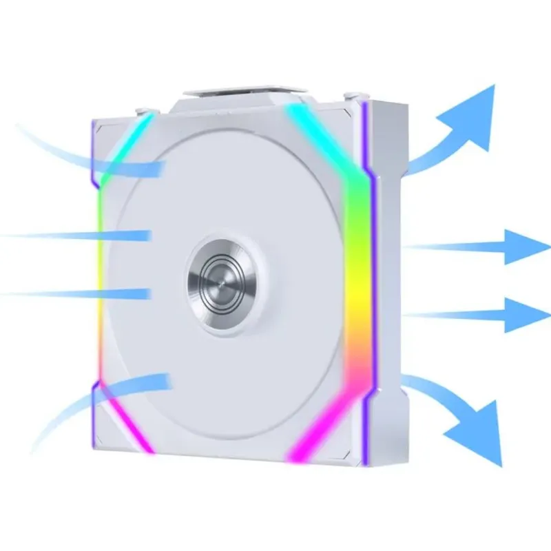 Вентилятор Lian Li Uni Fan SL Wireless 120 Reverse Blade 3-Pack A-RGB White (G99.12RSL1W3W.00) - мініатюра 9