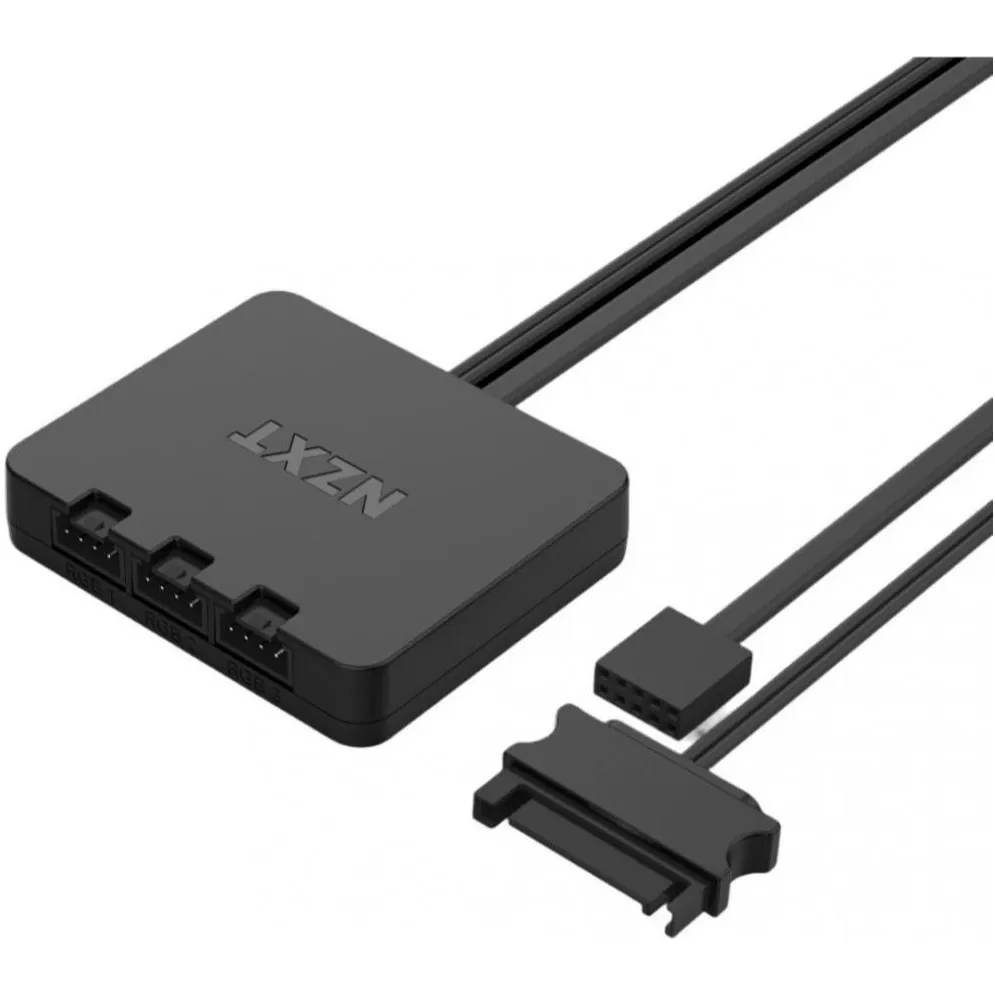 Вентилятор NZXT F140 RGB Twin White (RF-R14DF-W1) - мініатюра 3