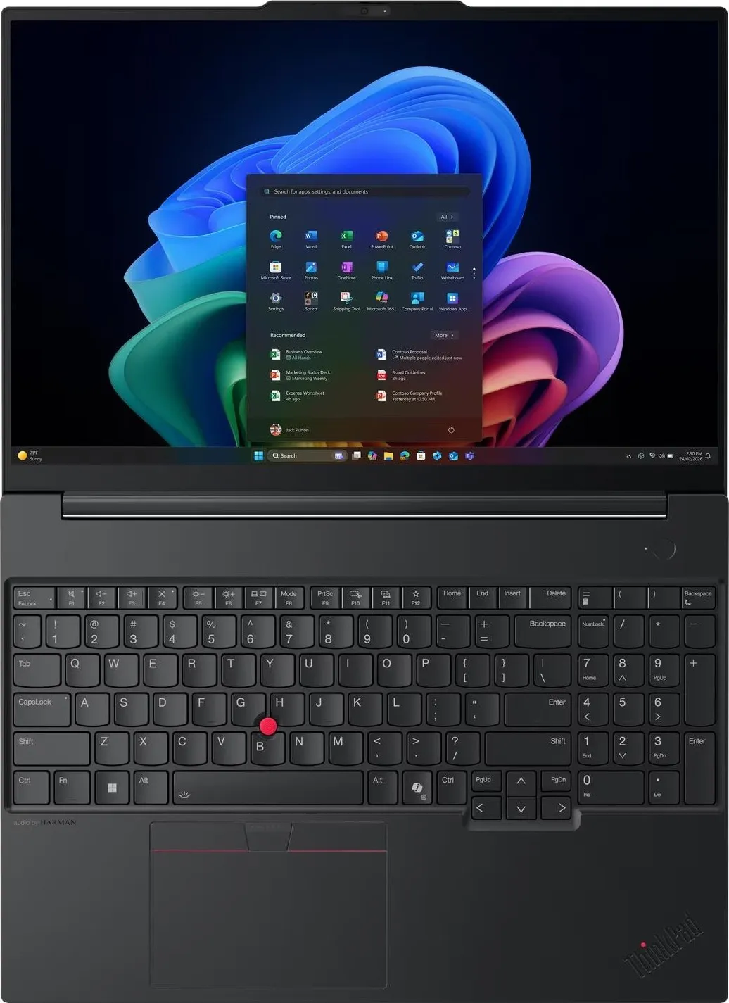 Ноутбук Lenovo ThinkPad E16 Gen 4 (21YE0015RA) Black - мініатюра 8
