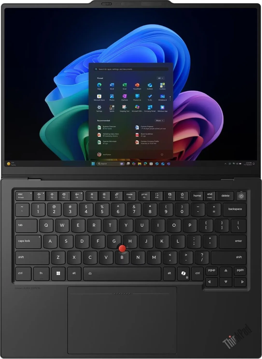 Ноутбук Lenovo ThinkPad X1 Carbon Gen 14 Aura Edition (21V70074RA) Black - мініатюра 5