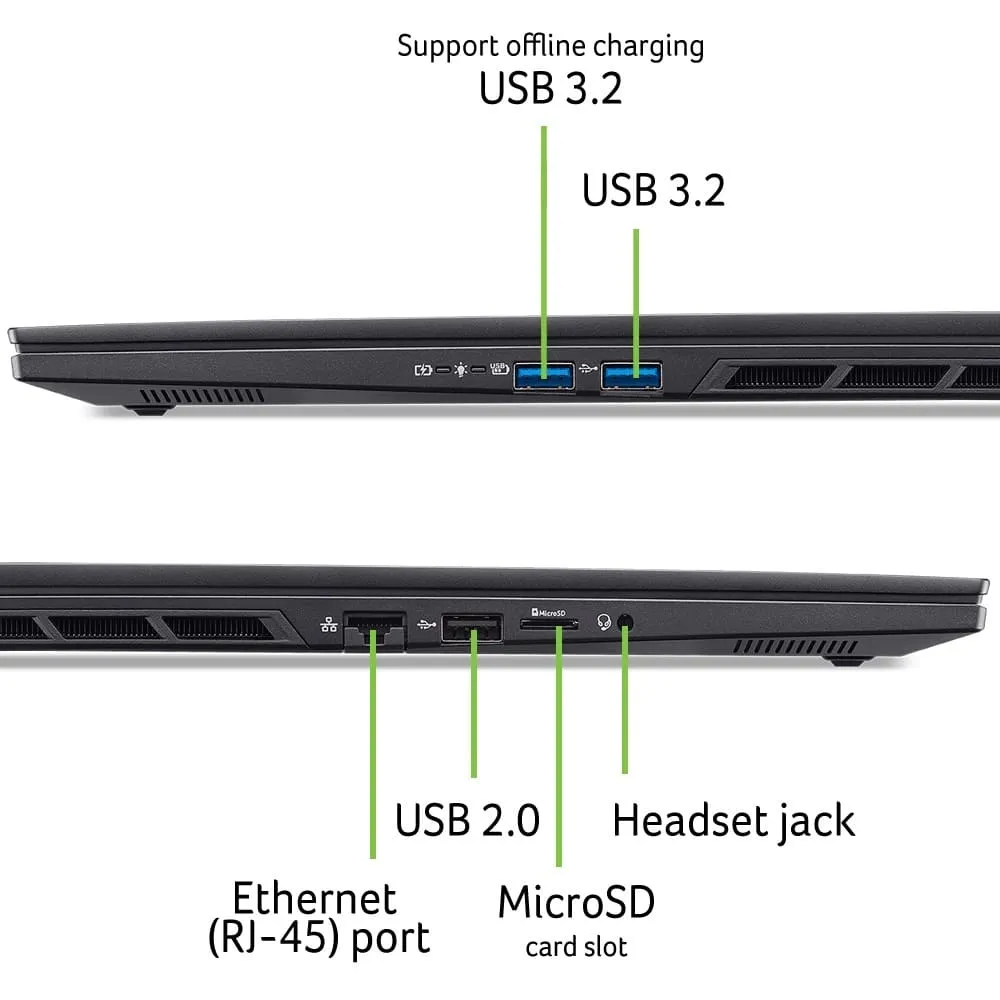 Ноутбук Acer Nitro 16S AI AN16S-61-R7HR (NH.QXUEU.002) Black - мініатюра 11