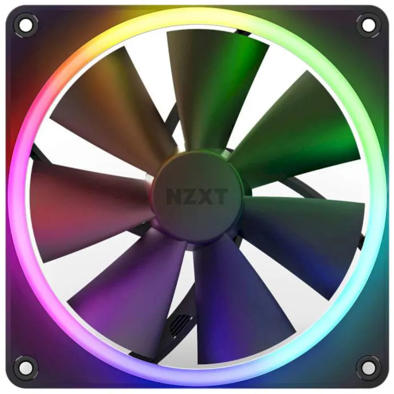 Вентилятор NZXT F140 RGB Twin Black (RF-R14DF-B1) - мініатюра 2