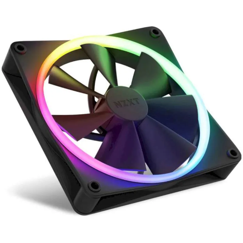 Вентилятор NZXT F140 RGB Twin Black (RF-R14DF-B1) - мініатюра 3