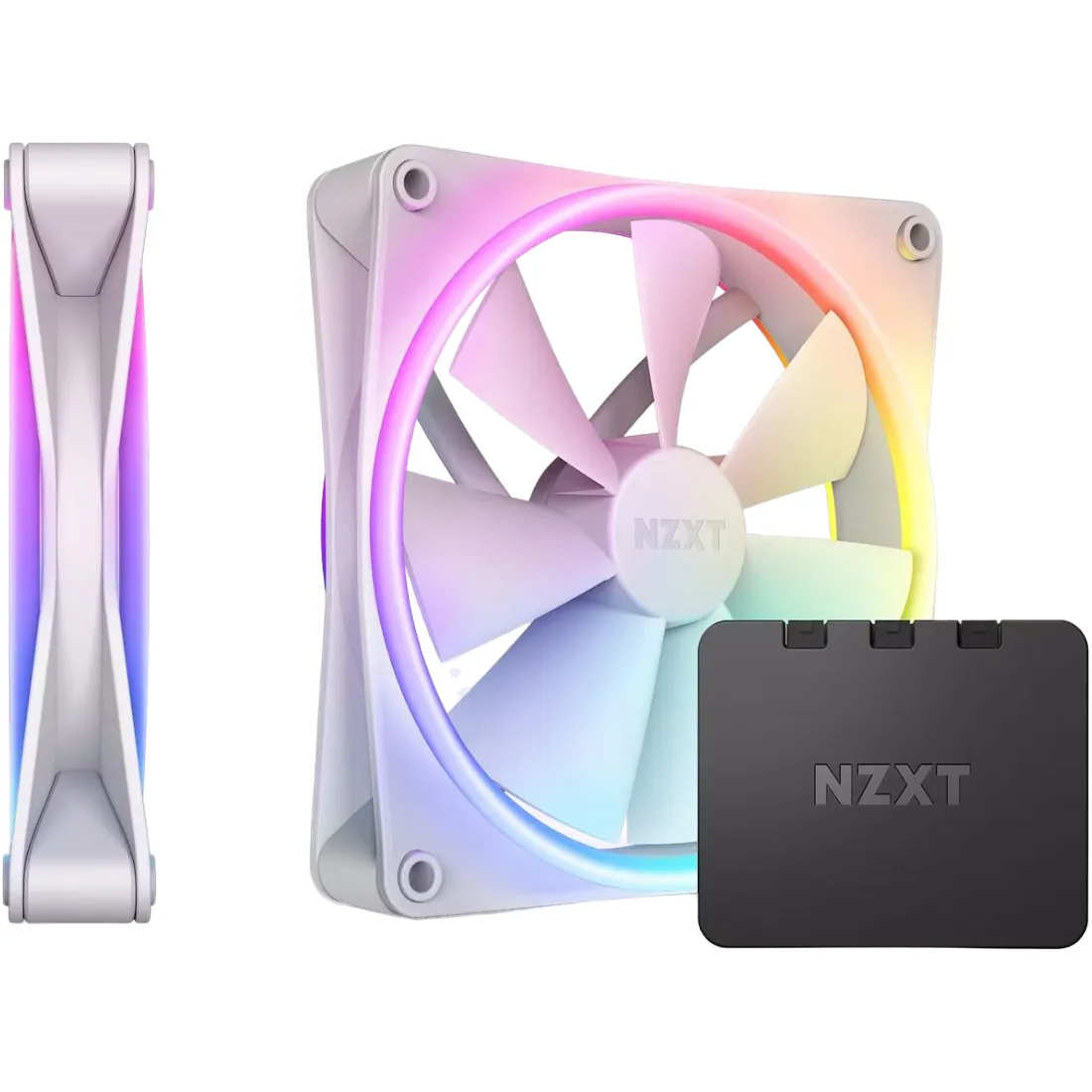 Вентилятор NZXT F140 RGB Duo Twin Pack White (RF-D14DF-W1) - зображення 1