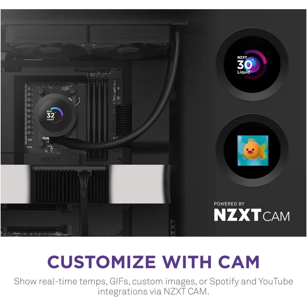 Система водяного охолодження NZXT Kraken Plus 240 Black (RL-KN240-B2) - мініатюра 10