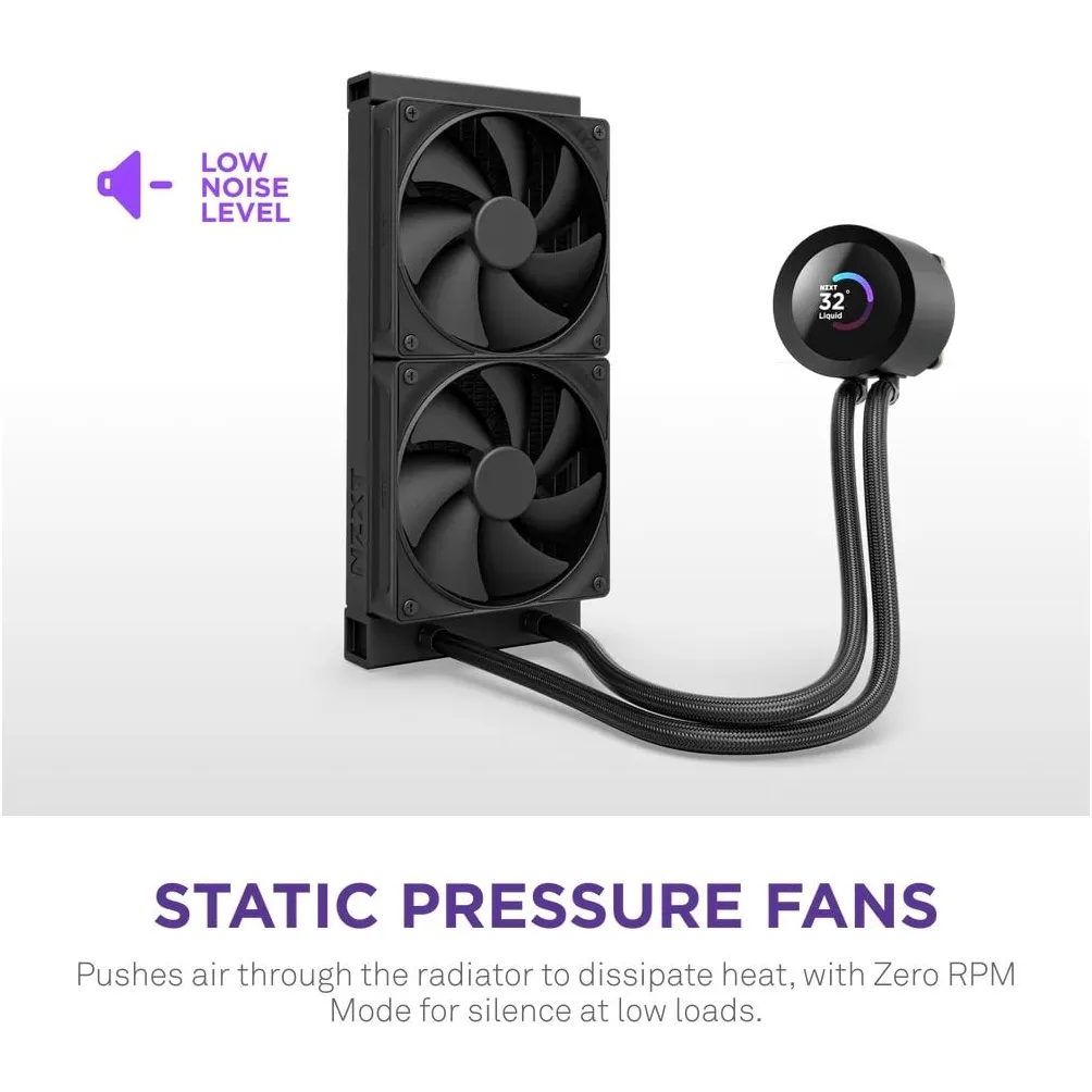 Система водяного охолодження NZXT Kraken Plus 240 Black (RL-KN240-B2) - мініатюра 11