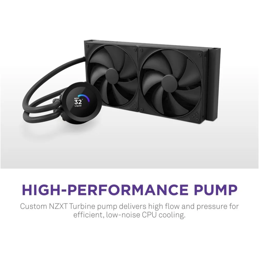 Система водяного охолодження NZXT Kraken Plus 240 Black (RL-KN240-B2) - мініатюра 8