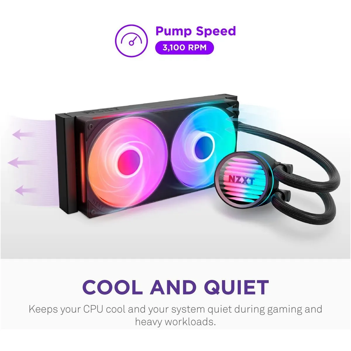 Система водяного охолодження NZXT Kraken Core 360 RGB Black (RL-KR36C-B1) - мініатюра 4