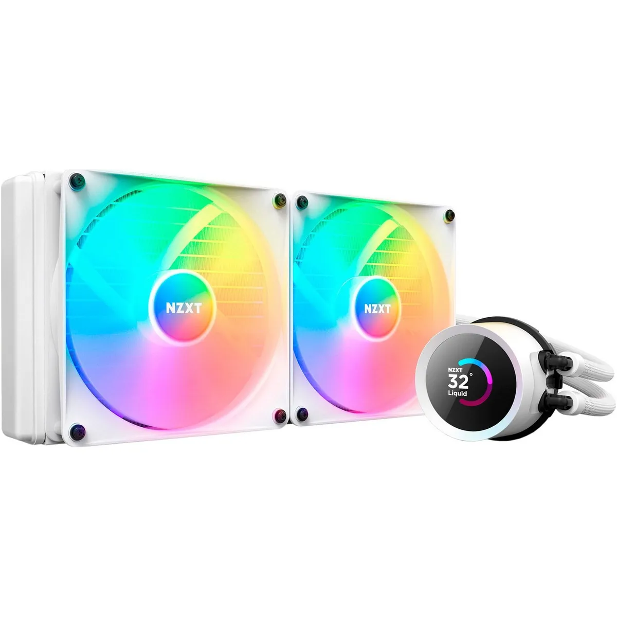 Система водяного охолодження NZXT Kraken 280 RGB White (RL-KR280-W1) - зображення 1