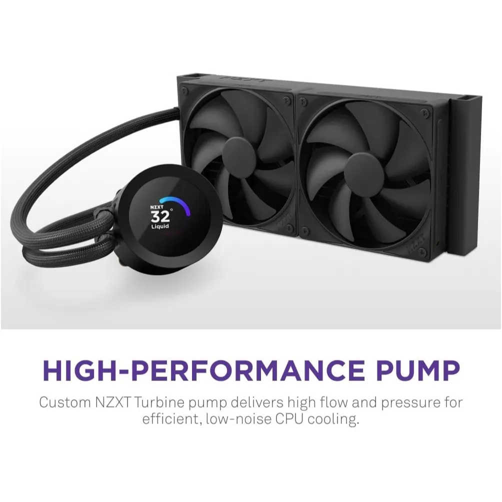 Система водяного охолодження NZXT Kraken Plus 280 Black (RL-KN280-B2) - мініатюра 3