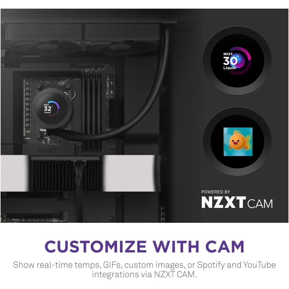 Система водяного охолодження NZXT Kraken Plus 280 Black (RL-KN280-B2) - мініатюра 5